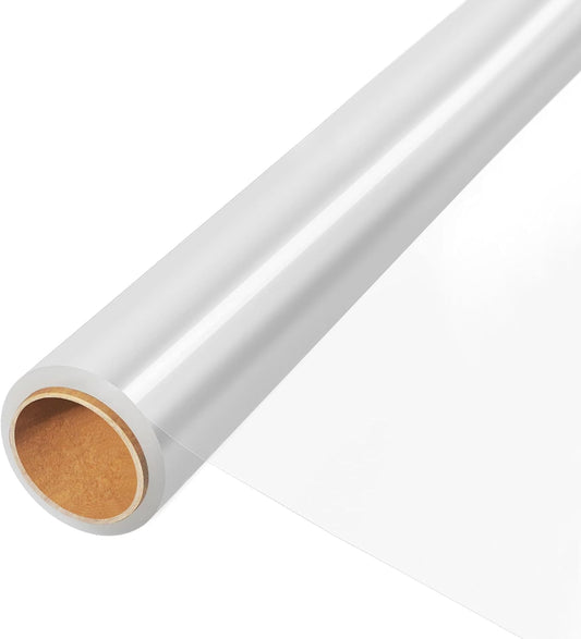 JOYIT 50' Long X 17.5” Wide Clear Cellophane Wrap Roll - 3 Mil Thicker Cellophane Roll, Clear Bags for Gifts Baskets Wrap, Flower Arts Crafts Food Treats Wrapping