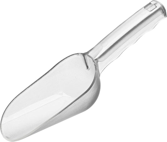 ice maker scoop,ice scoopers for ice bucket,Polycarbonate Utility Ice Scoop, 24 Oz, No BPA,Clear, Ergonomic Handle, Applicable to: Ice Maker, Ice Cream, Pets Food, Coffee Beans(1 pack) L