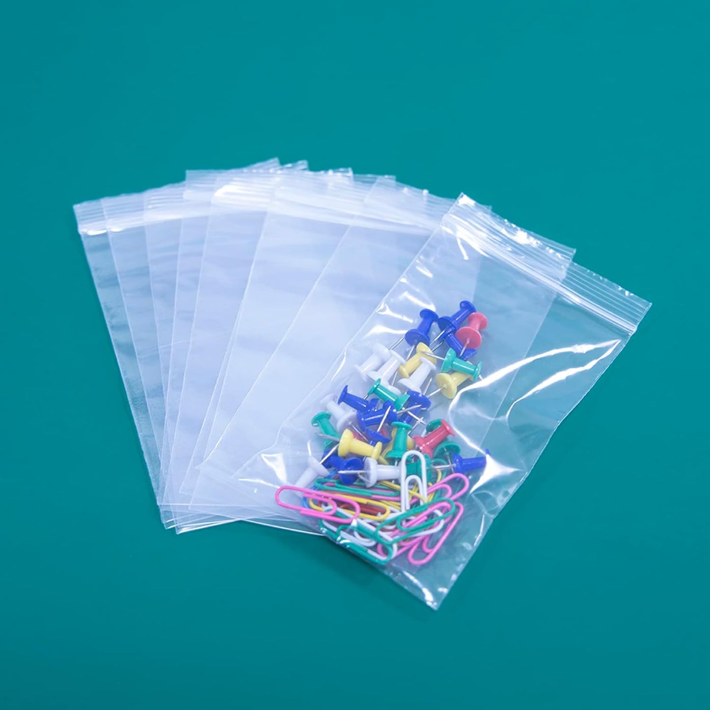 iMailer - 1000 Count - 3" x 5" Small Plastic Bags- Reclosable Zip Bags 2 Mil with Lock Seal Zipper for Treats, Snack, Photo, Jewelry, Party Favors