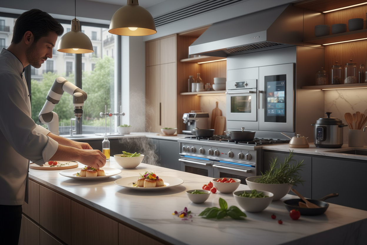Welcome to Kitchenology — Where Innovation Meets the Art of Cooking! (make it real photo)